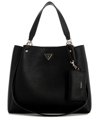 Guess Lorella Girlfriend Medium Tote Handbag In Black