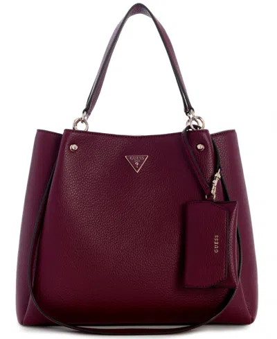 Guess Lorella Girlfriend Medium Tote Handbag In Red