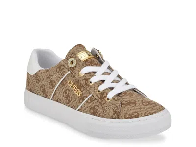 Guess Loven Sneaker In Brown