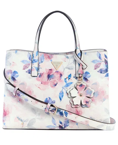 Guess Lucci Medium Girlfriend Satchel Bag In Multi