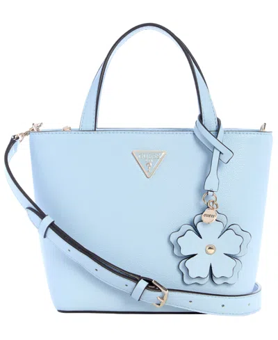 Guess Lucci Small Top Zip Tote Bag In Blue