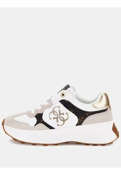 Guess Luckei Sneakers In Bianco