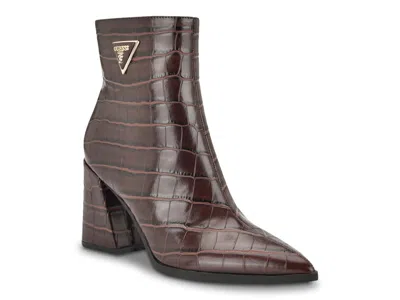 Guess Lusera Bootie In Brown
