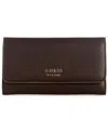Guess Lyndi Slim Clutch In Brown