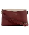 Guess Lyndi Small Triple Compartment Girlfriend Crossbody In Mrlot Mult