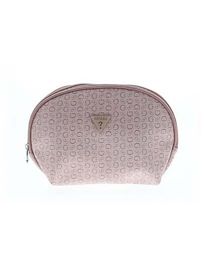 Pre-owned Guess Makeup Bag In Pink