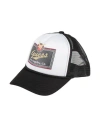 Guess Man Hat Black Size Onesize Polyester In Multi