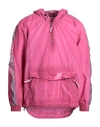 Guess Man Jacket Garnet Size M Nylon In Red