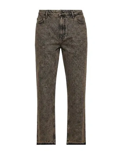 Guess Man Jeans Black Size 30w-33l Cotton In Animal Print