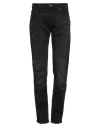 Guess Man Jeans Black Size 34w-32l Cotton, Elastomultiester, Elastane In Black