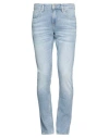 Guess Man Jeans Blue Size 30w-32l Cotton, Elastane In Blue