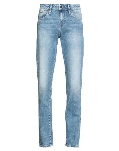 Guess Man Jeans Blue Size 29w-32l Cotton, Elastane