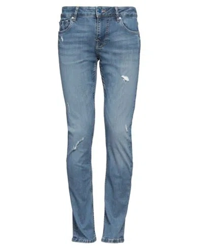 Guess Man Jeans Blue Size 28w-32l Cotton, Polyester, Elastane