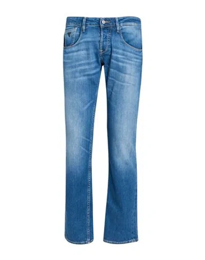 Guess Man Jeans Blue Size 29w-32l Cotton, Polyester, Elastane