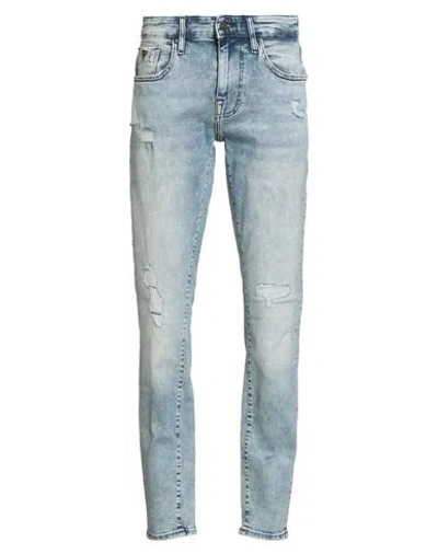 Guess Man Jeans Blue Size 30 Cotton, Elastane