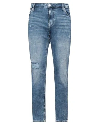 Guess Man Jeans Blue Size 30w-32l Cotton, Polyester, Elastane