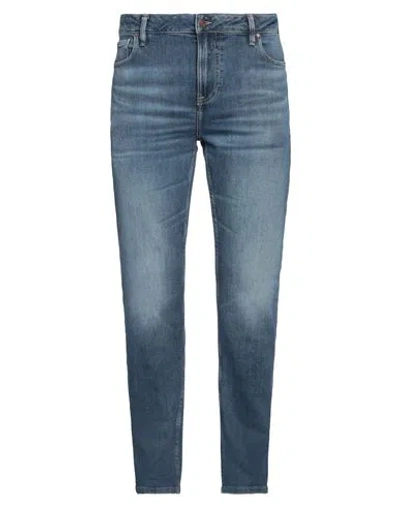 Guess Man Jeans Blue Size 31w-32l Cotton, Elastane