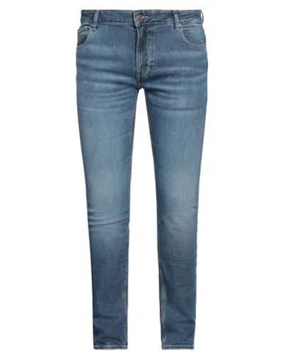 Guess Man Jeans Blue Size 30w-32l Cotton, Elastane