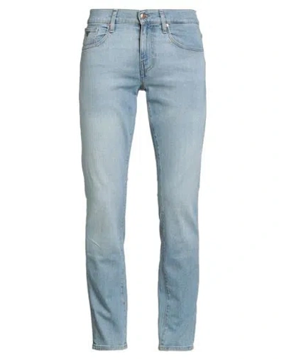 Guess Man Jeans Blue Size 32w-32l Cotton, Elastane