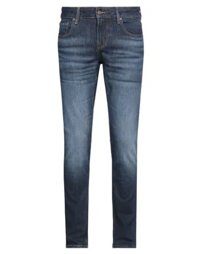 Guess Man Jeans Blue Size 34w-32l Cotton, Elastane