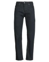 Guess Man Jeans Blue Size 32w-34l Cotton, Polyester, Hemp, Elastane In Black