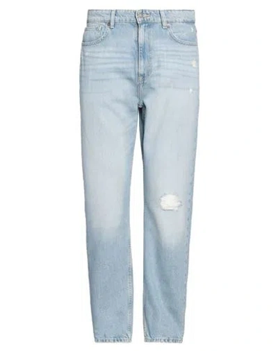 Guess Man Jeans Blue Size 29w-30l Cotton, Lyocell