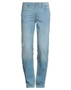 Guess Man Jeans Blue Size 33w-32l Cotton, Polyester, Viscose, Elastane