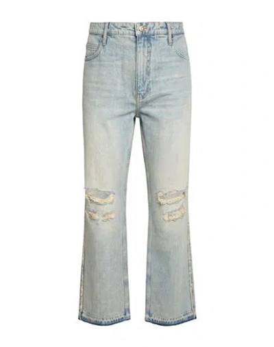 Guess Man Jeans Blue Size 33w-33l Cotton, Hemp