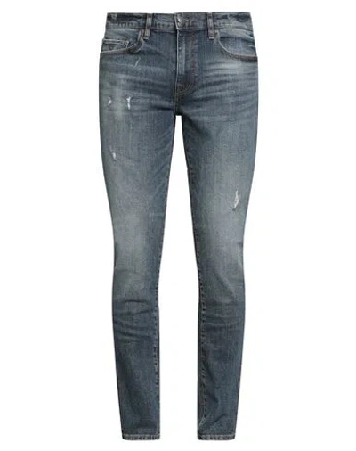 Guess Man Jeans Blue Size 34 Cotton, Elastane