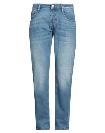 Guess Man Jeans Blue Size 34 Cotton, Polyester, Elastane