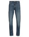 Guess Man Jeans Blue Size 31w-30l Cotton In Blue