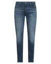Guess Man Jeans Blue Size 34w-32l Polyester, Cotton, Modal, Silk, Elastane In Blue