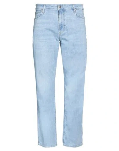 Guess Man Jeans Blue Size 42w-32l Cotton, Lycra, Elastomultiester, Elastane