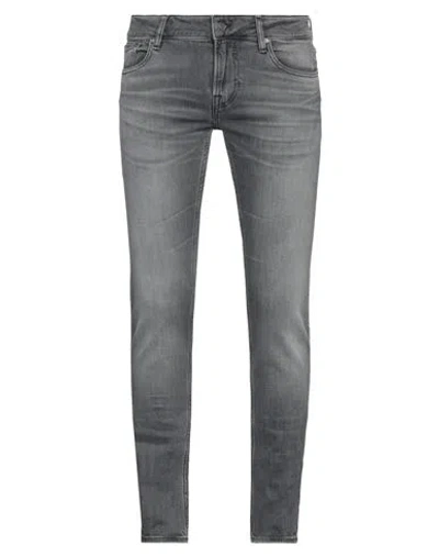 Guess Man Jeans Charcoal Size 33w-32l Cotton, Elastane In Grey