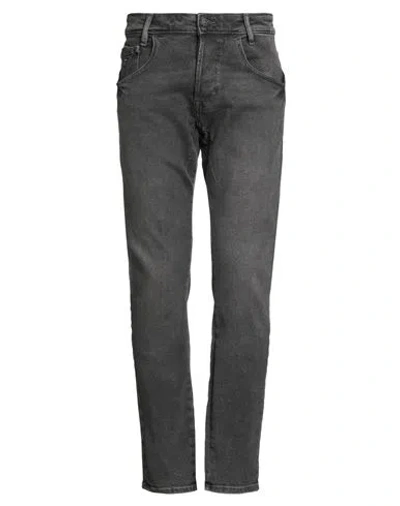 Guess Man Jeans Grey Size 29 Cotton, Polyester, Elastane In Black