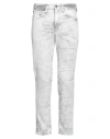 Guess Man Jeans Light Grey Size 32w-32l Cotton, Polyester, Elastane In Grey
