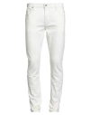 Guess Man Jeans White Size 33w-34l Cotton, Elastane In White