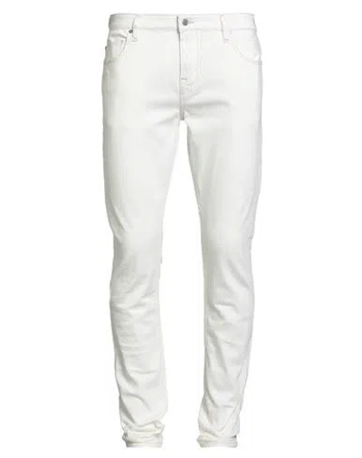 Guess Man Jeans White Size 33w-34l Cotton, Elastane