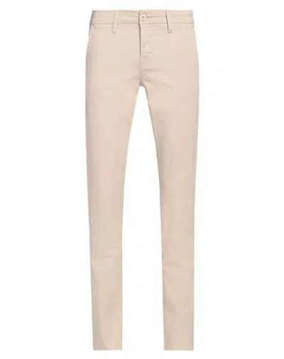 Guess Man Pants Beige Size 28w-32l Cotton, Elastane