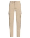 Guess Man Pants Beige Size 29 Cotton, Elastane In Beige