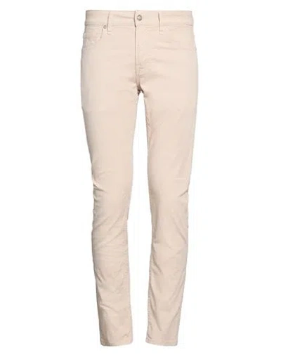 Guess Man Pants Beige Size 29w-32l Cotton, Elastane