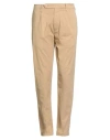 Guess Man Pants Beige Size 31w-30l Cotton, Elastane In Nude