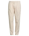 Guess Man Pants Beige Size 34w-32l Cotton, Elastane In Neutral