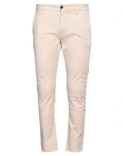 Guess Man Pants Beige Size 38w-30l Cotton, Elastane