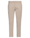 Guess Man Pants Beige Size 38w-30l Cotton, Elastane In Neutral