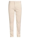 Guess Man Pants Beige Size 40w-32l Cotton, Elastane In Pink