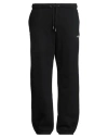 Guess Man Pants Black Size M Cotton, Polyester In Black