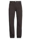 Guess Man Pants Dark Brown Size 33 Cotton In Brown