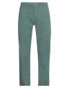 Guess Man Pants Emerald Green Size 33w-30l Cotton In Blue