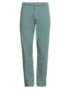 Guess Man Pants Emerald Green Size 33w-30l Cotton In Green